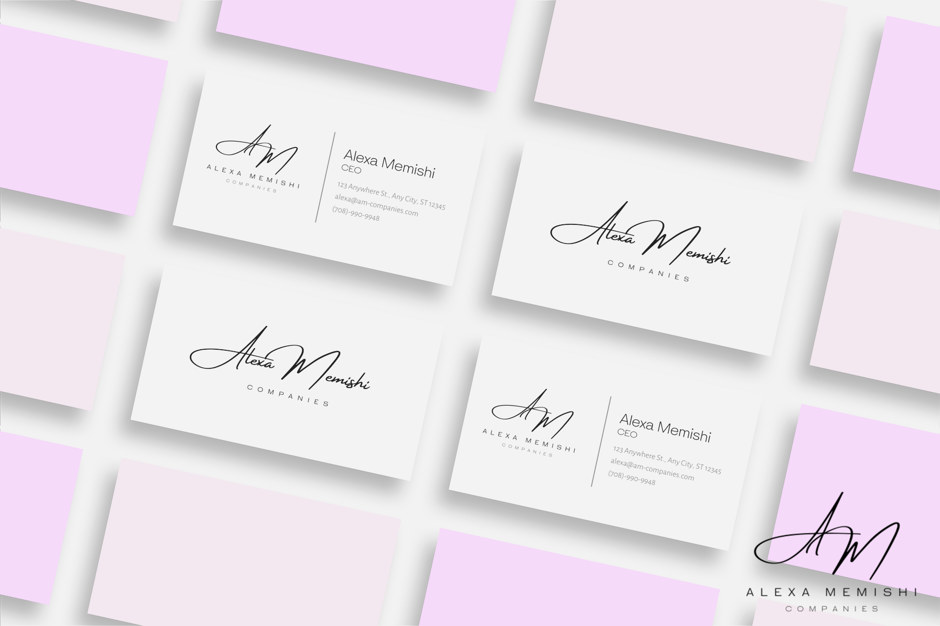 company branding on business cards